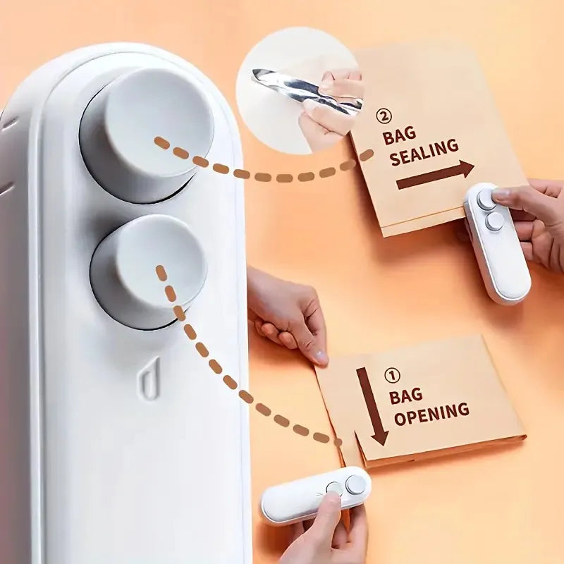 Mini Seal Machine Magnetic Heat Sealing & Cutting